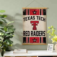 Texas Tech University, Canvas Wall Tapestry, Medium, 36x24, Collegiate, Home