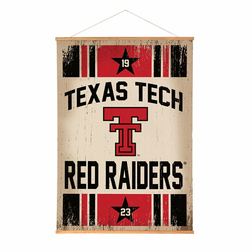 Texas Tech University, Canvas Wall Tapestry, Large, 54x36, Collegiate, Home