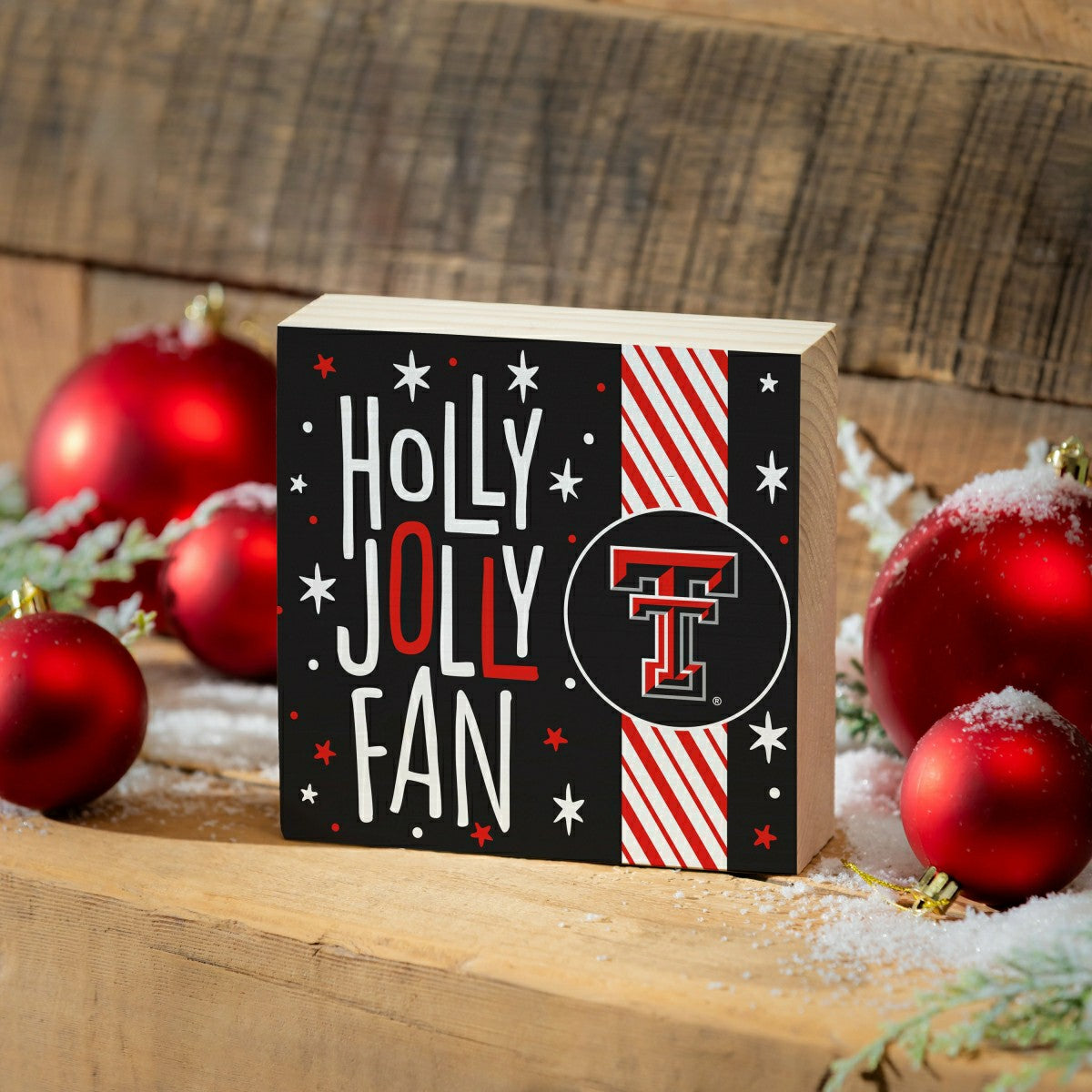 Texas Tech University Block, Holiday, 6x6, Collegiate, Home