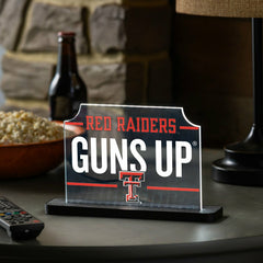 Texas Tech University College Rectangle Desklite LED Decor, Collegiate, Home