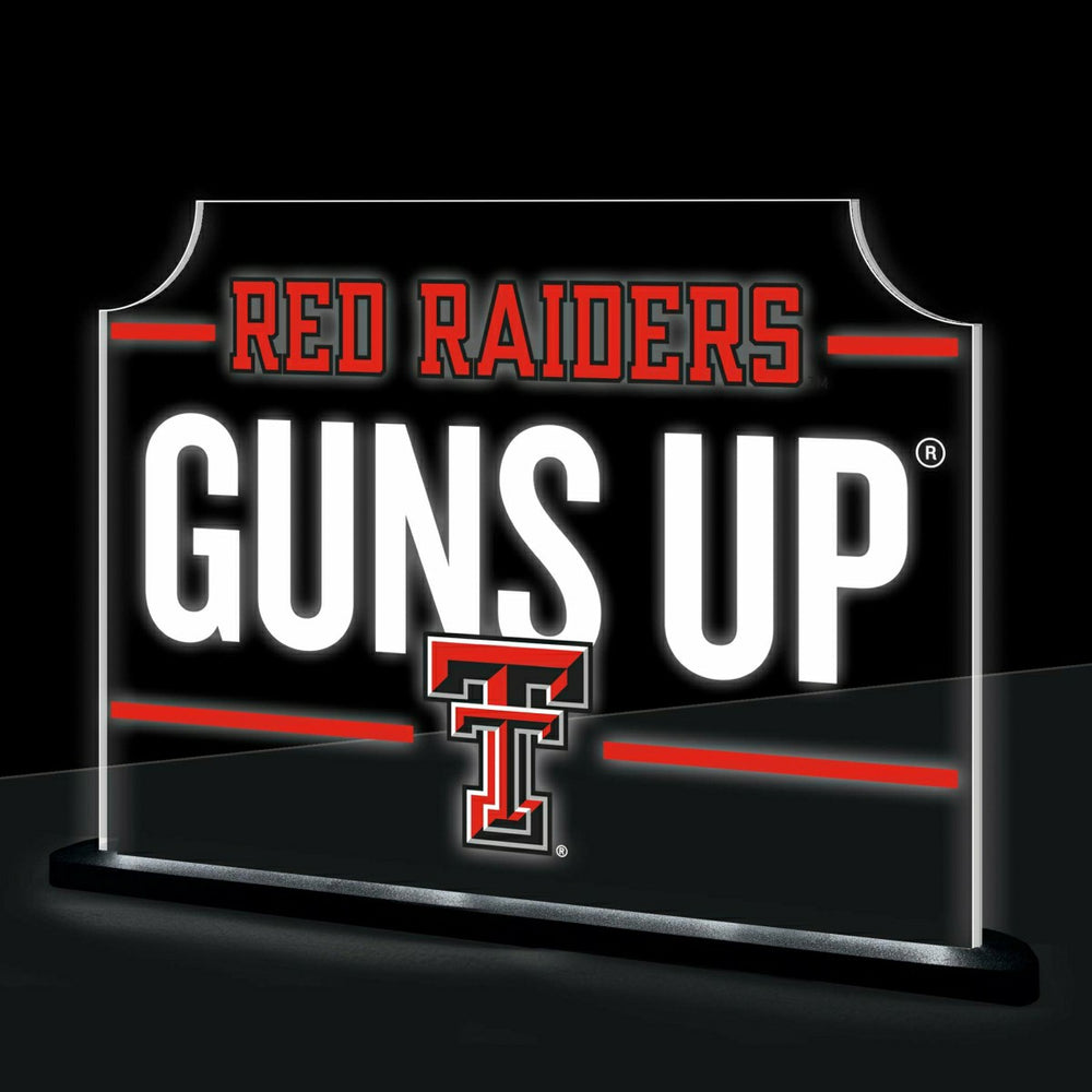 Texas Tech University College Rectangle Desklite LED Decor, Collegiate, Home