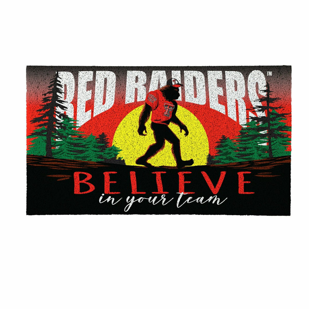Texas Tech University Bigfoot PVC Mat, 28"x16", Collegiate