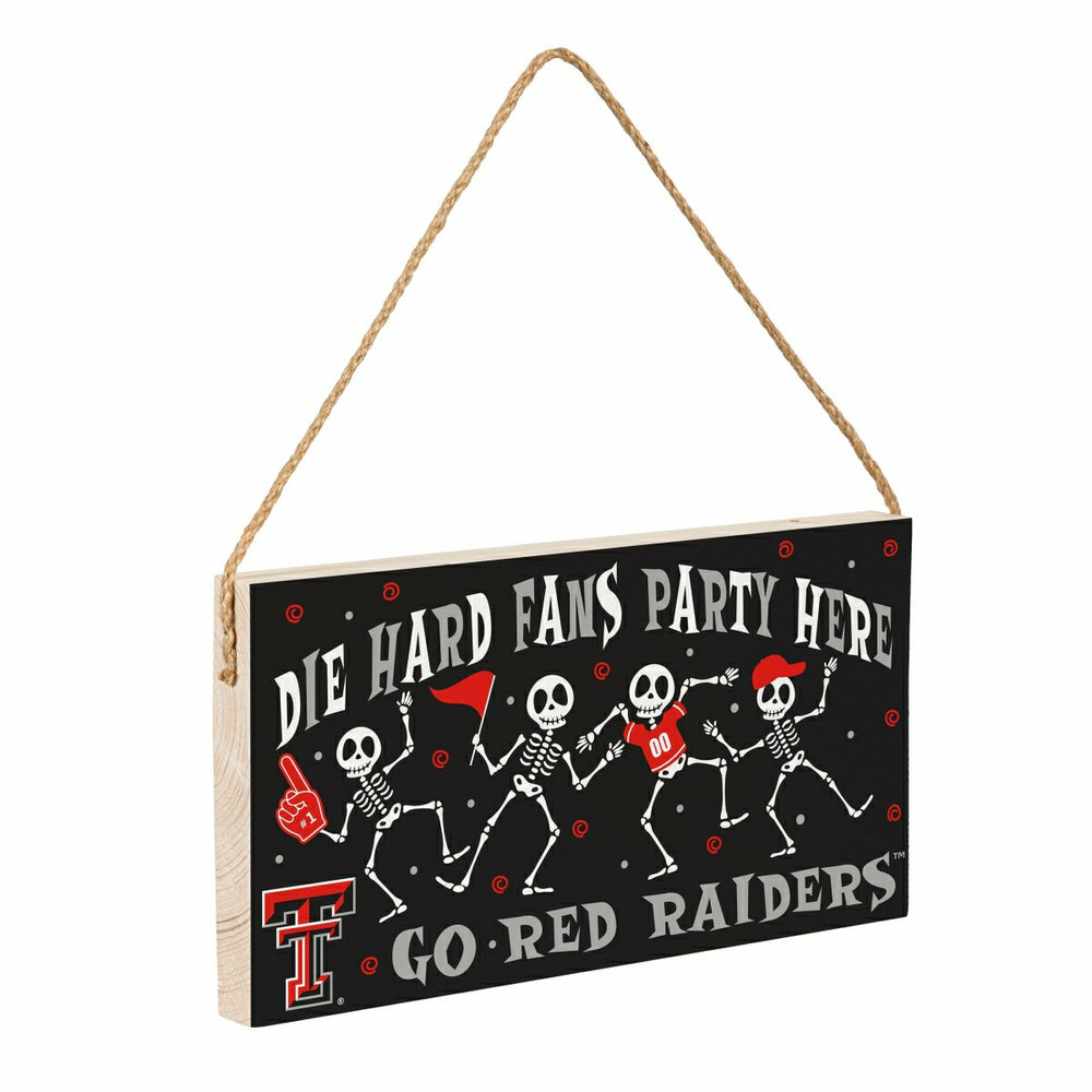 Texas Tech University Halloween Wood Wall Sign, 6x11, Collegiate, Home