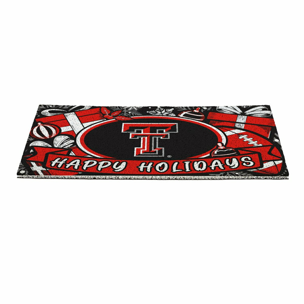 Texas Tech University Holiday PVC Mat, 28"x16", Collegiate