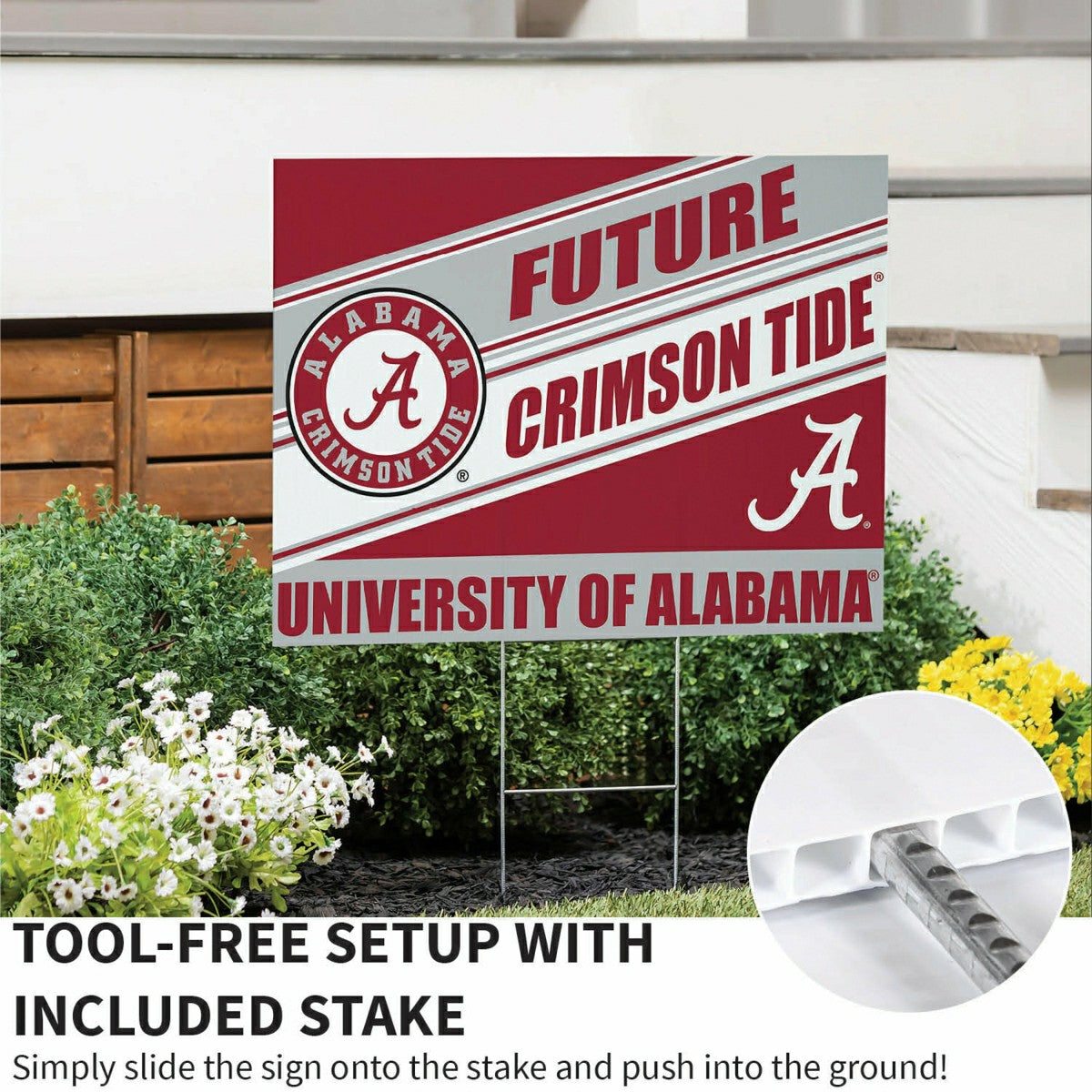 University of Alabama Coroplast Yard Sign, Future Student, Collegiate, Home