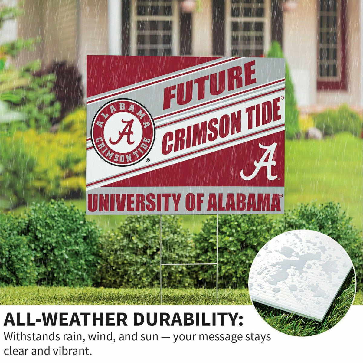 University of Alabama Coroplast Yard Sign, Future Student, Collegiate, Home