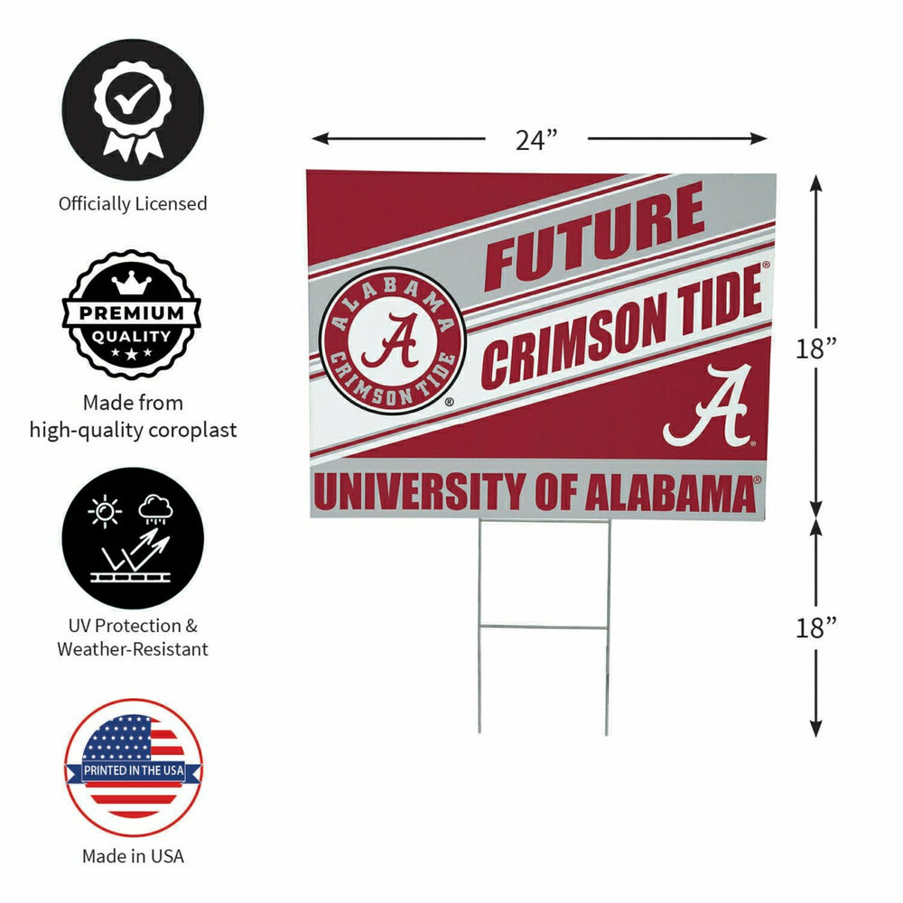 University of Alabama Coroplast Yard Sign, Future Student, Collegiate, Home