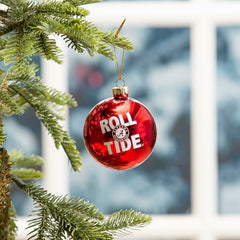 Blown Glass Ornament, University of Alabama, Collegiate, Home
