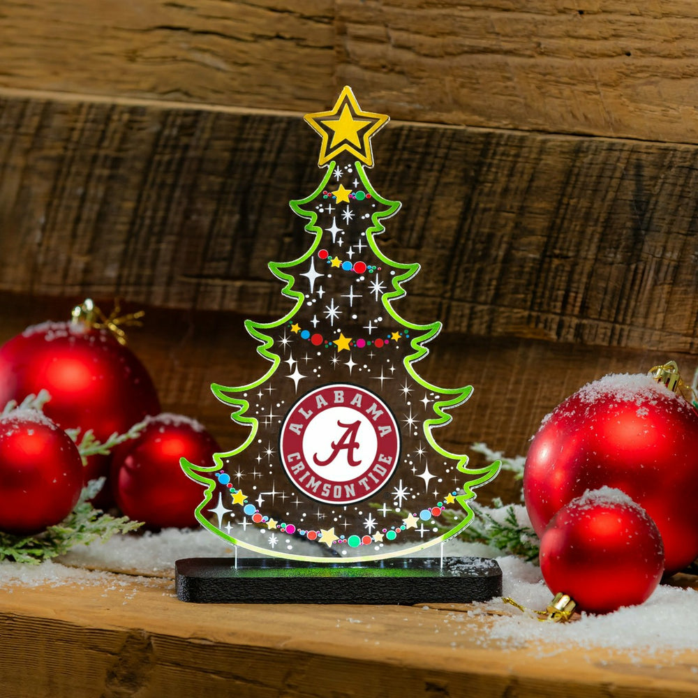 University of Alabama College Holiday Tree Desklite LED Decor, Collegiate, Home