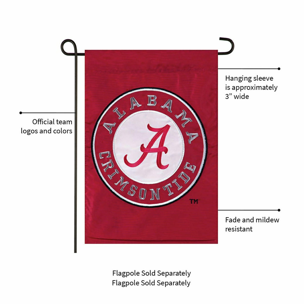 University of Alabama Crimson Tide Flag - Garden Size, Collegiate, Home