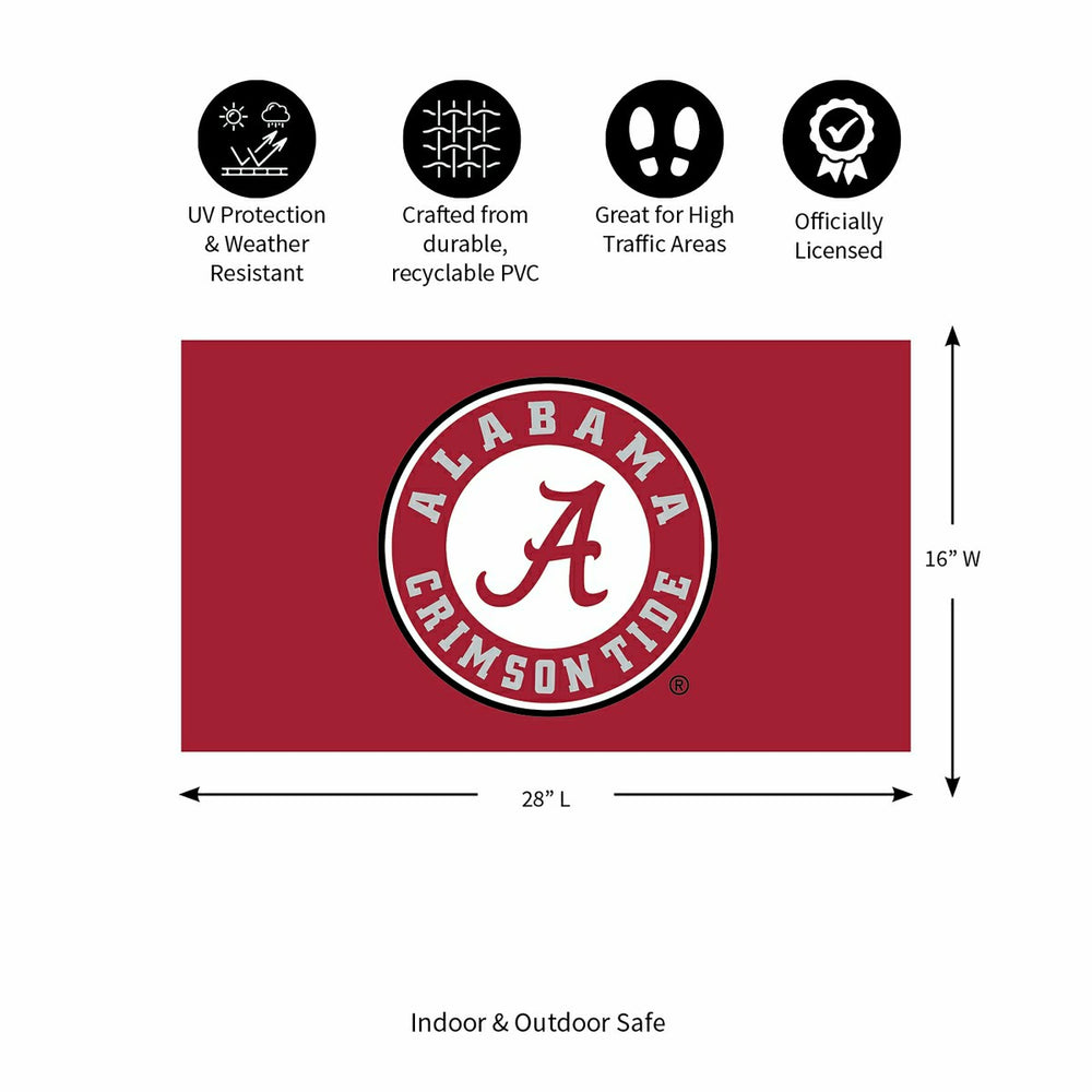 Full Color PVC Mat, 16" x 28", University of Alabama, Collegiate
