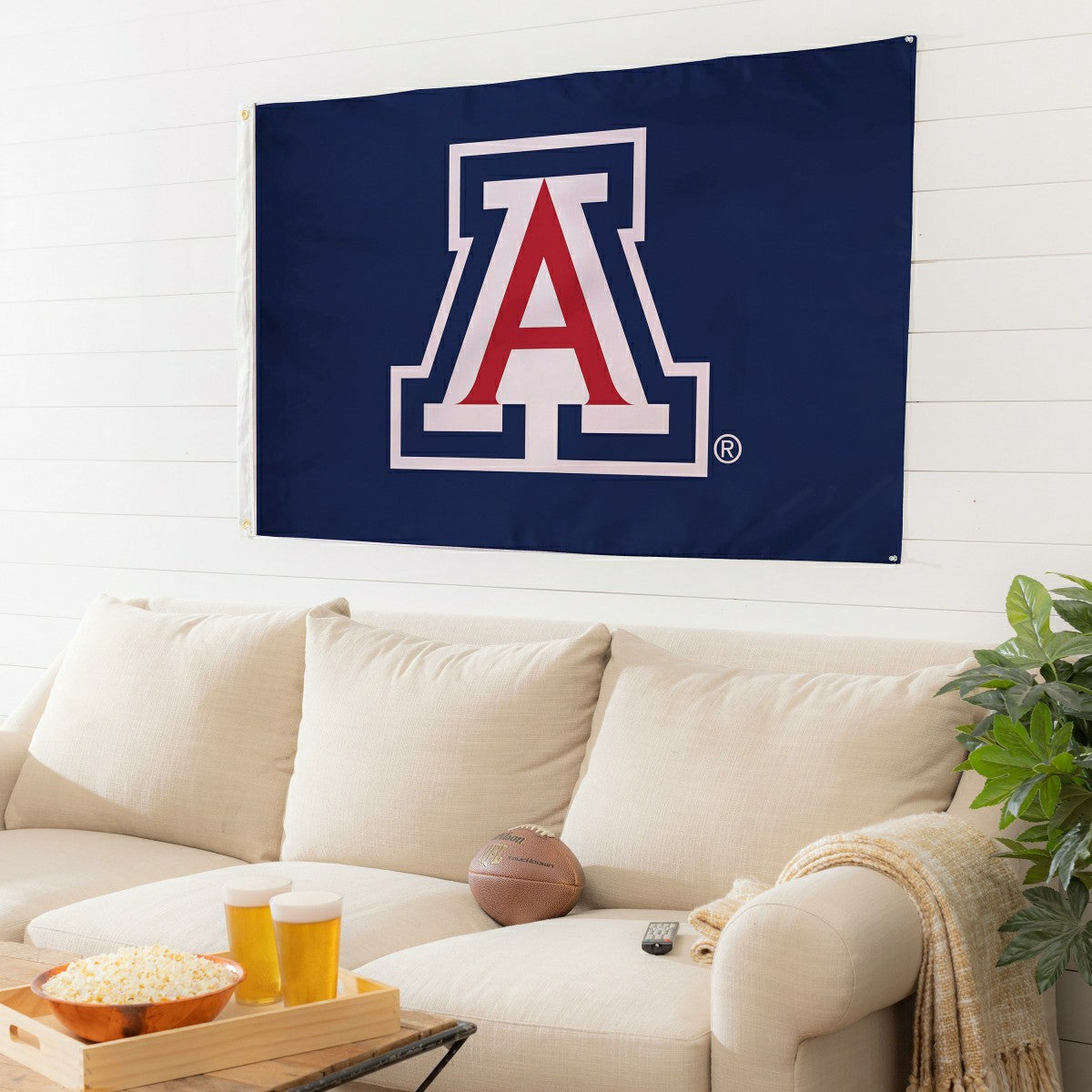 University of Arizona Single Sided Flag w/ 2 Grommets, 3'x5', Collegiate, Home
