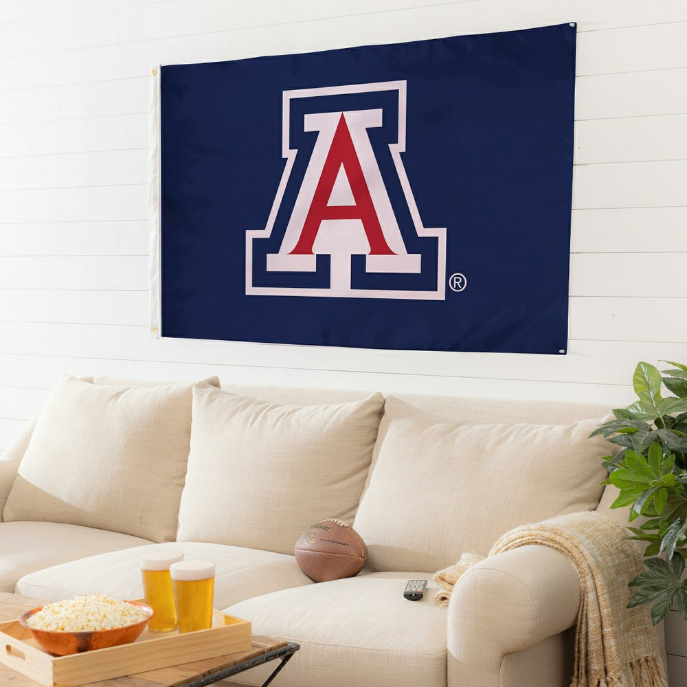 University of Arizona Single Sided Flag w/ 2 Grommets, 3'x5', Collegiate, Home