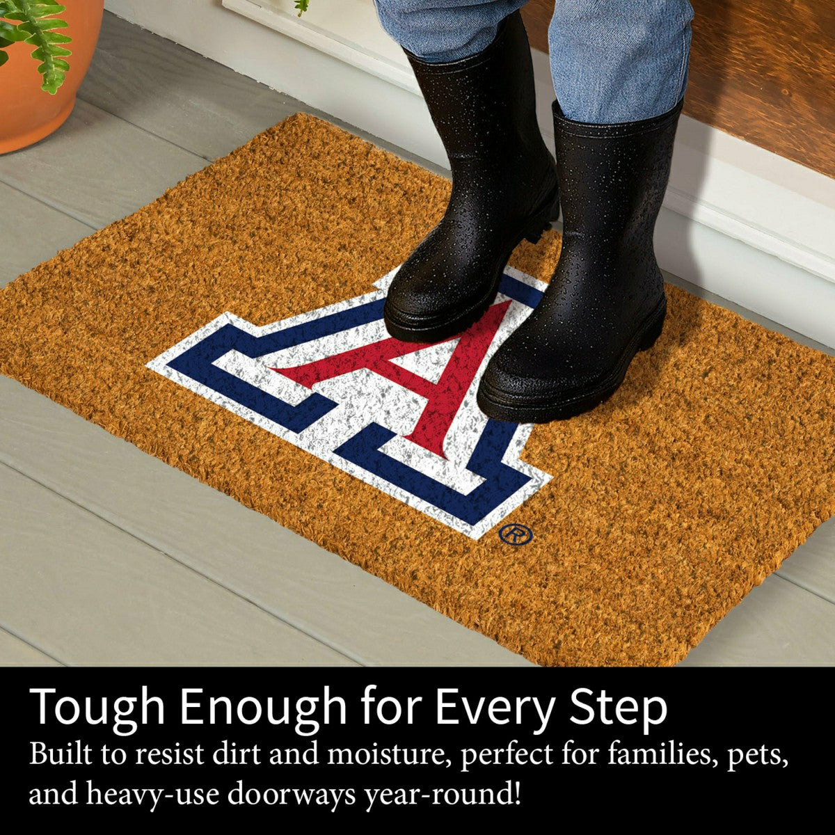 Coir Mat, 16"x28", University of Arizona, Collegiate