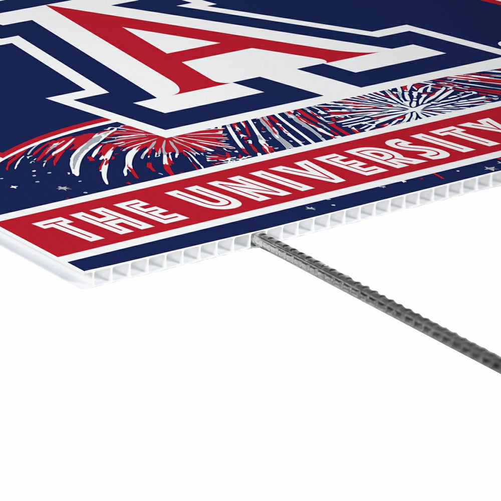 University of Arizona Yard Sign, Patriotic, Collegiate, Home