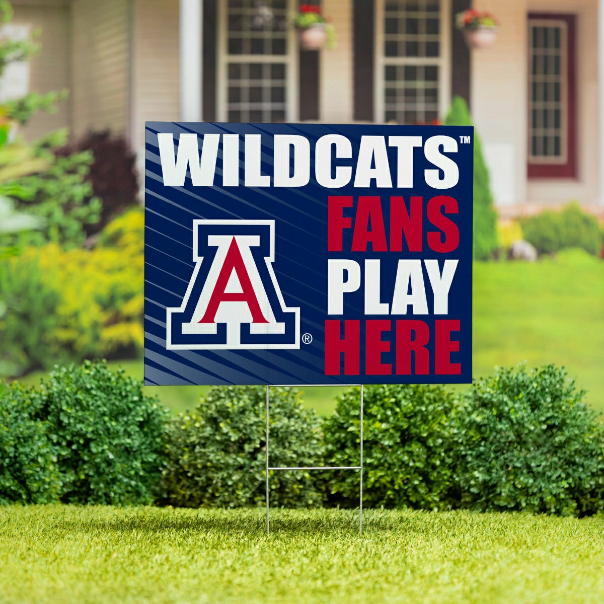 University of Arizona Coroplast Yard Sign "Fans Play Here", Collegiate, Home
