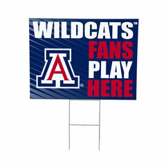 University of Arizona Coroplast Yard Sign "Fans Play Here", Collegiate, Home