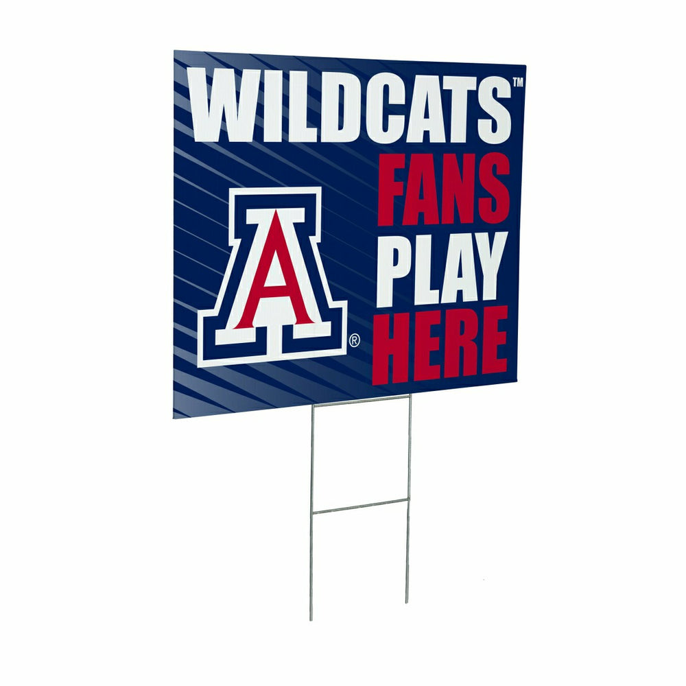 University of Arizona Coroplast Yard Sign "Fans Play Here", Collegiate, Home