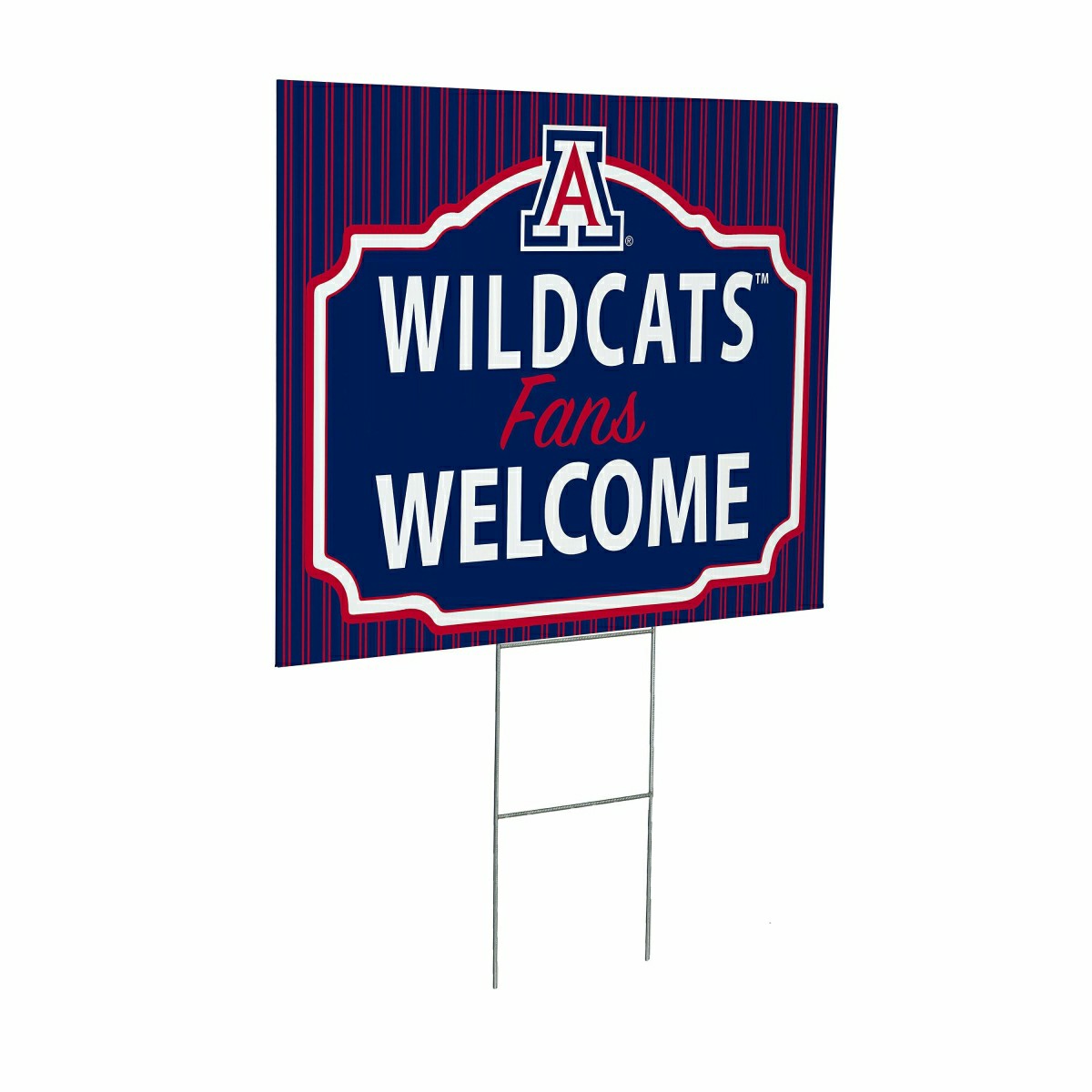 University of Arizona Coroplast Yard Sign, "Fans Welcome", Collegiate, Home