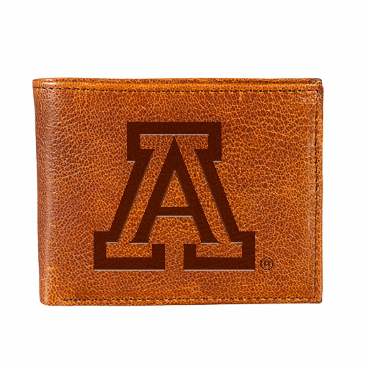 University of Arizona, Embossed 100% Genuine Tumbled Leather Passcase , Collegiate, Home