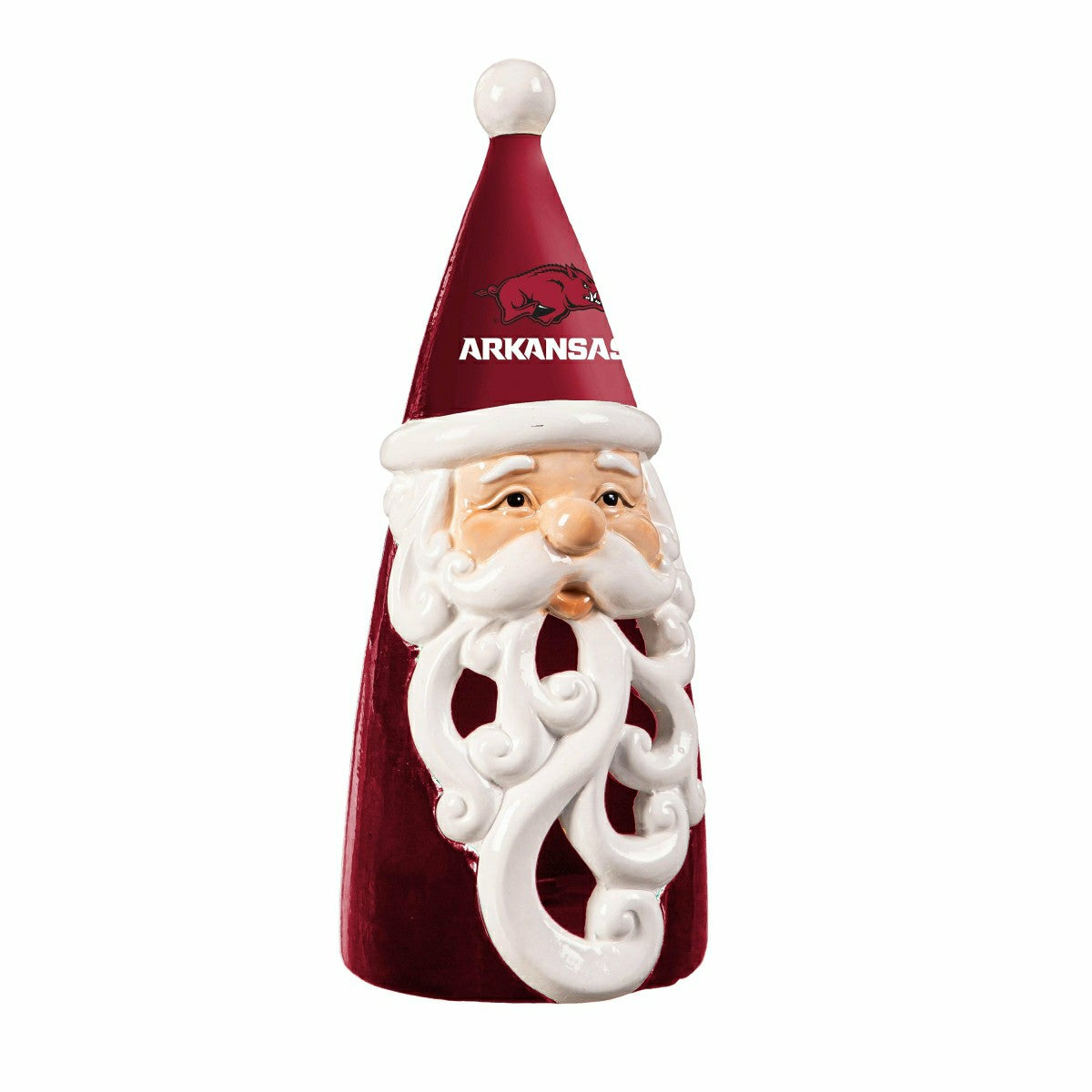 University of Arkansas Santa LED Statuary, 8", Collegiate, Home