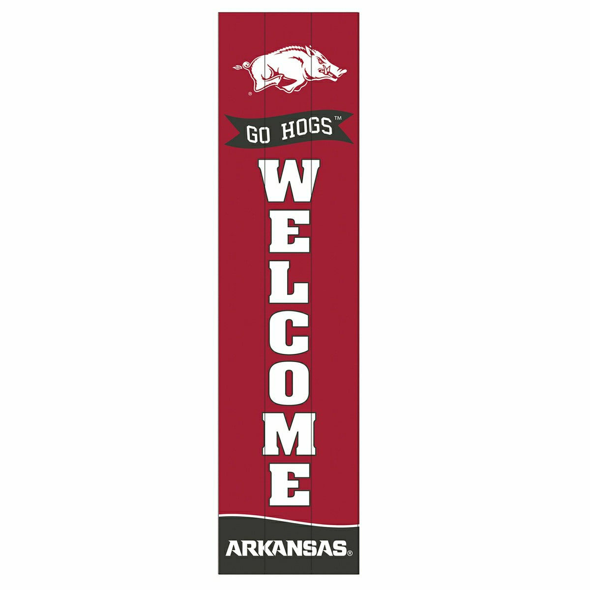 University of Arkansas Large Single Sided Leaner, 46", Collegiate, Home