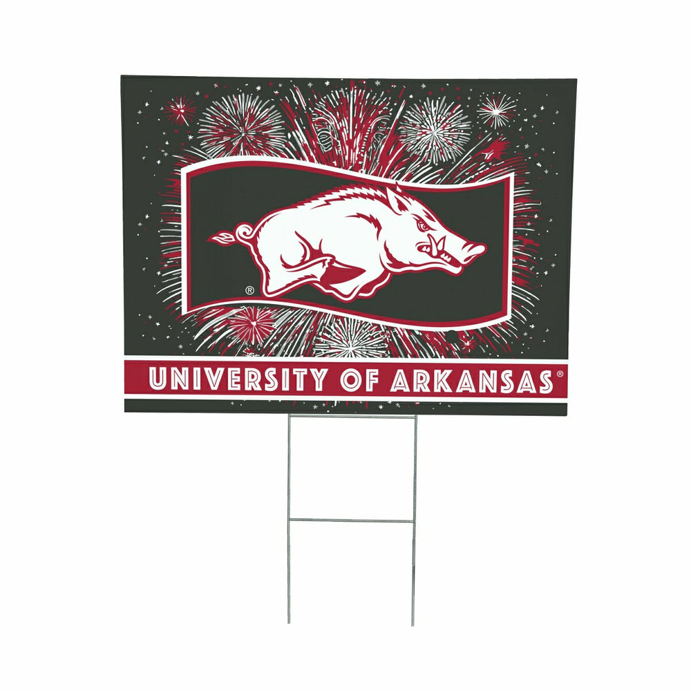 University of Arkansas Yard Sign, Patriotic, Collegiate, Home