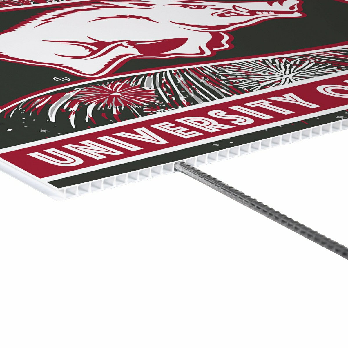 University of Arkansas Yard Sign, Patriotic, Collegiate, Home