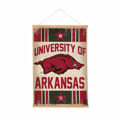 University of Arkansas, Canvas Wall Tapestry, Medium, 36x24, Collegiate, Home
