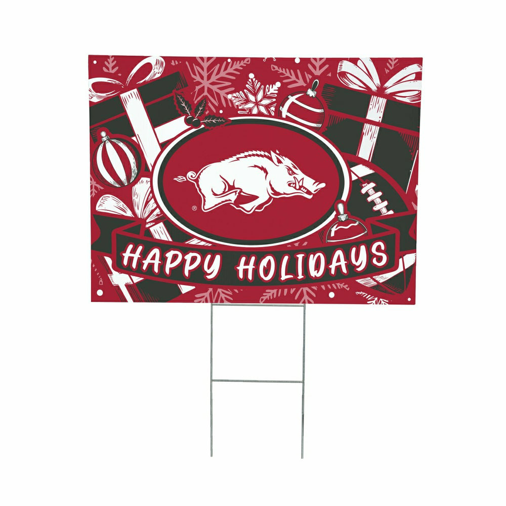 University of Arkansas Yard Sign, Holiday, Collegiate, Home