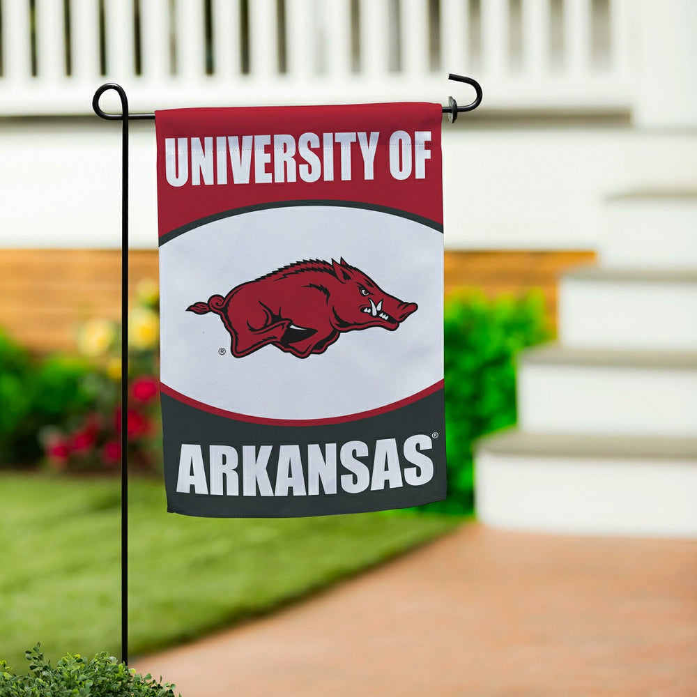 University of Arkansas Suede Garden Flag, Collegiate, Home