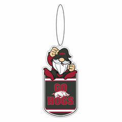 University of Arkansas Gift Tag Ornament, Gnome Fan, Collegiate, Home