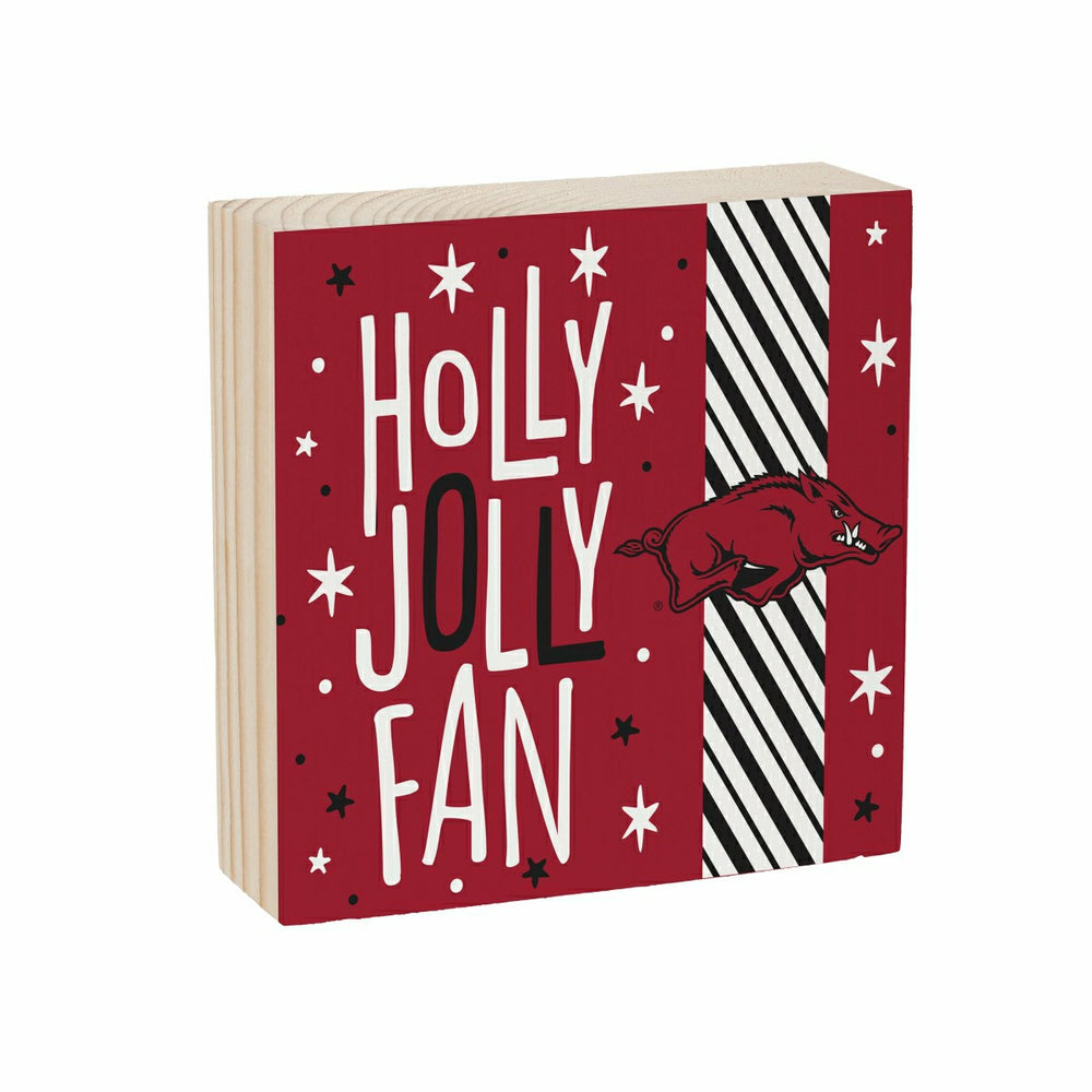 University of Arkansas Block, Holiday, 6x6, Collegiate, Home