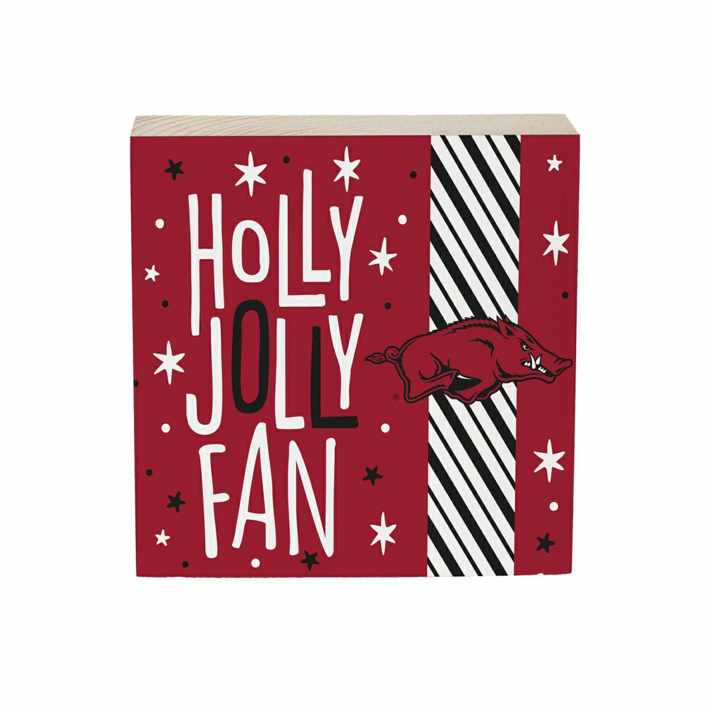 University of Arkansas Block, Holiday, 6x6, Collegiate, Home