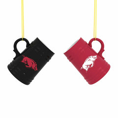 University of Arkansas Ceramic Mini Stein, 3oz, set of 2, Collegiate, Home
