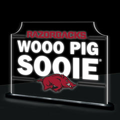University of Arkansas College Rectangle Desklite LED Decor, Collegiate, Home
