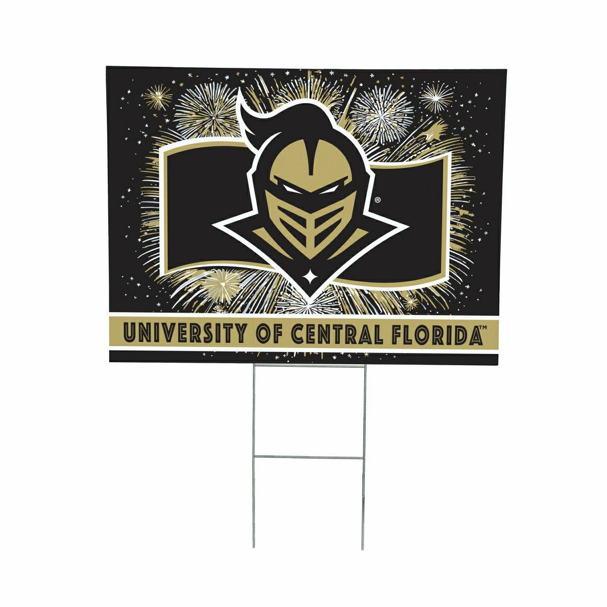 University of Central Florida Yard Sign, Patriotic, Collegiate, Home