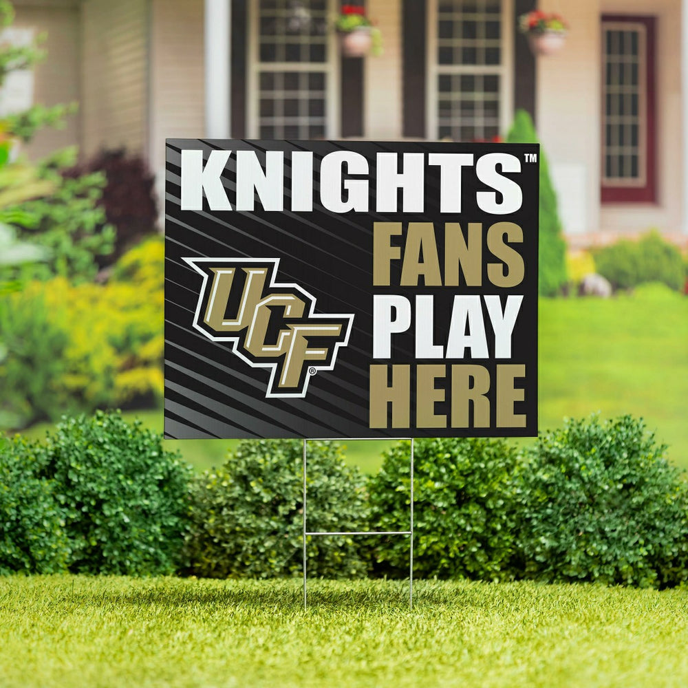 University of Central Florida Coroplast Yard Sign "Fans Play Here", Collegiate, Home