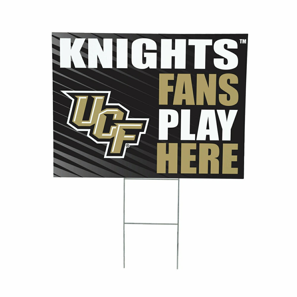 University of Central Florida Coroplast Yard Sign "Fans Play Here", Collegiate, Home