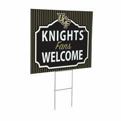 University of Central Florida Coroplast Yard Sign, "Fans Welcome", Collegiate, Home