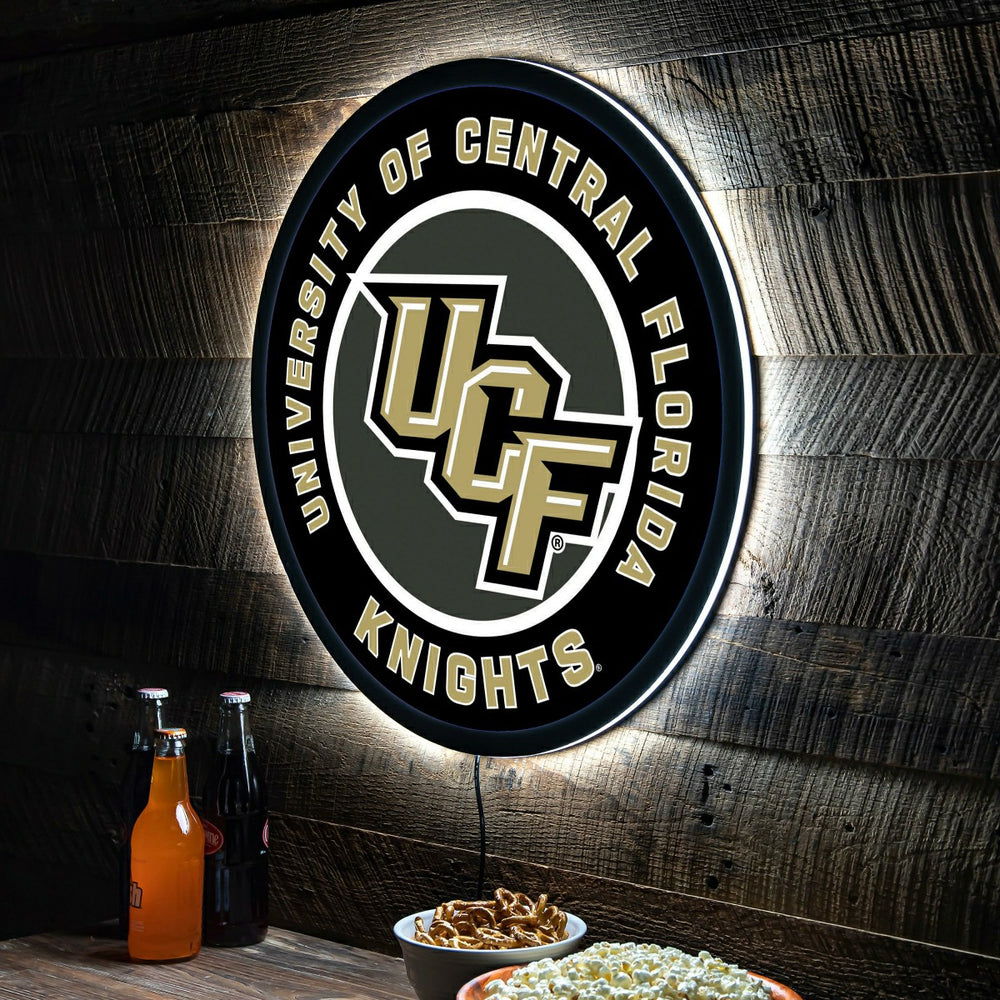 LED Wall Decor, Round, University of Central Florida, Collegiate, Home