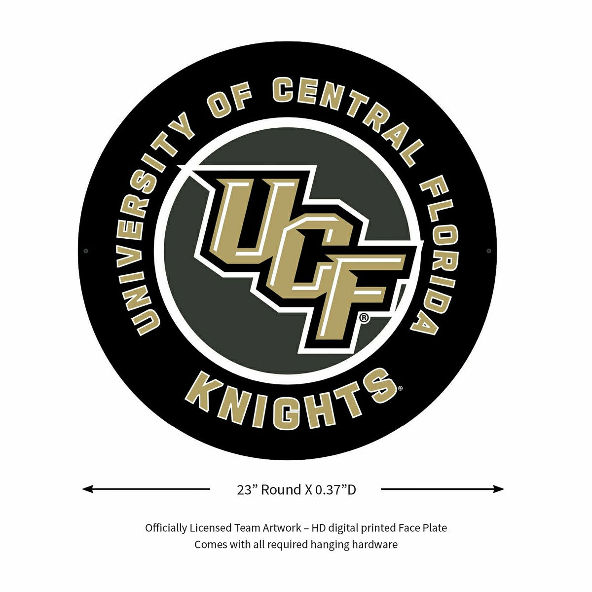 LED Wall Decor, Round, University of Central Florida, Collegiate, Home