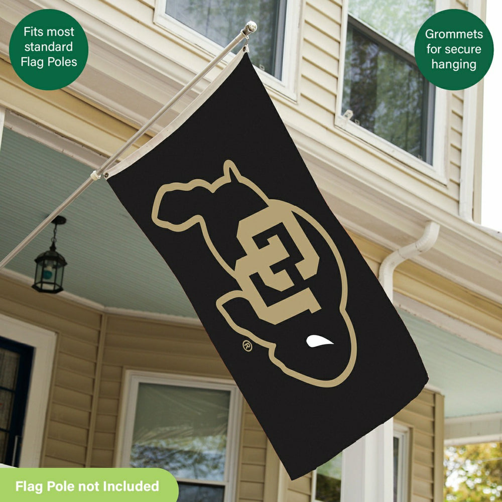 University of Colorado Single Sided Flag w/ 2 Grommets, 3'x5', Collegiate, Home
