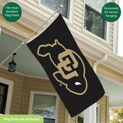 University of Colorado Single Sided Flag w/ 2 Grommets, 3'x5', Collegiate, Home