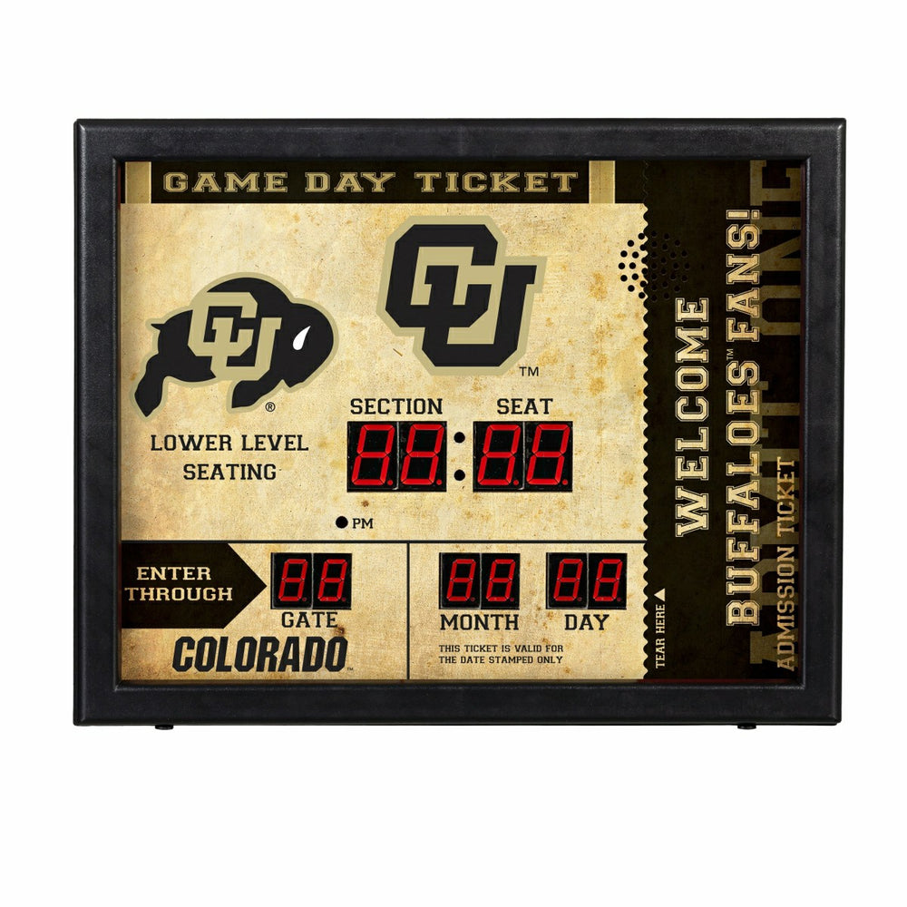 Bluetooth Scoreboard Wall Clock, University of Colorado, Collegiate, Home
