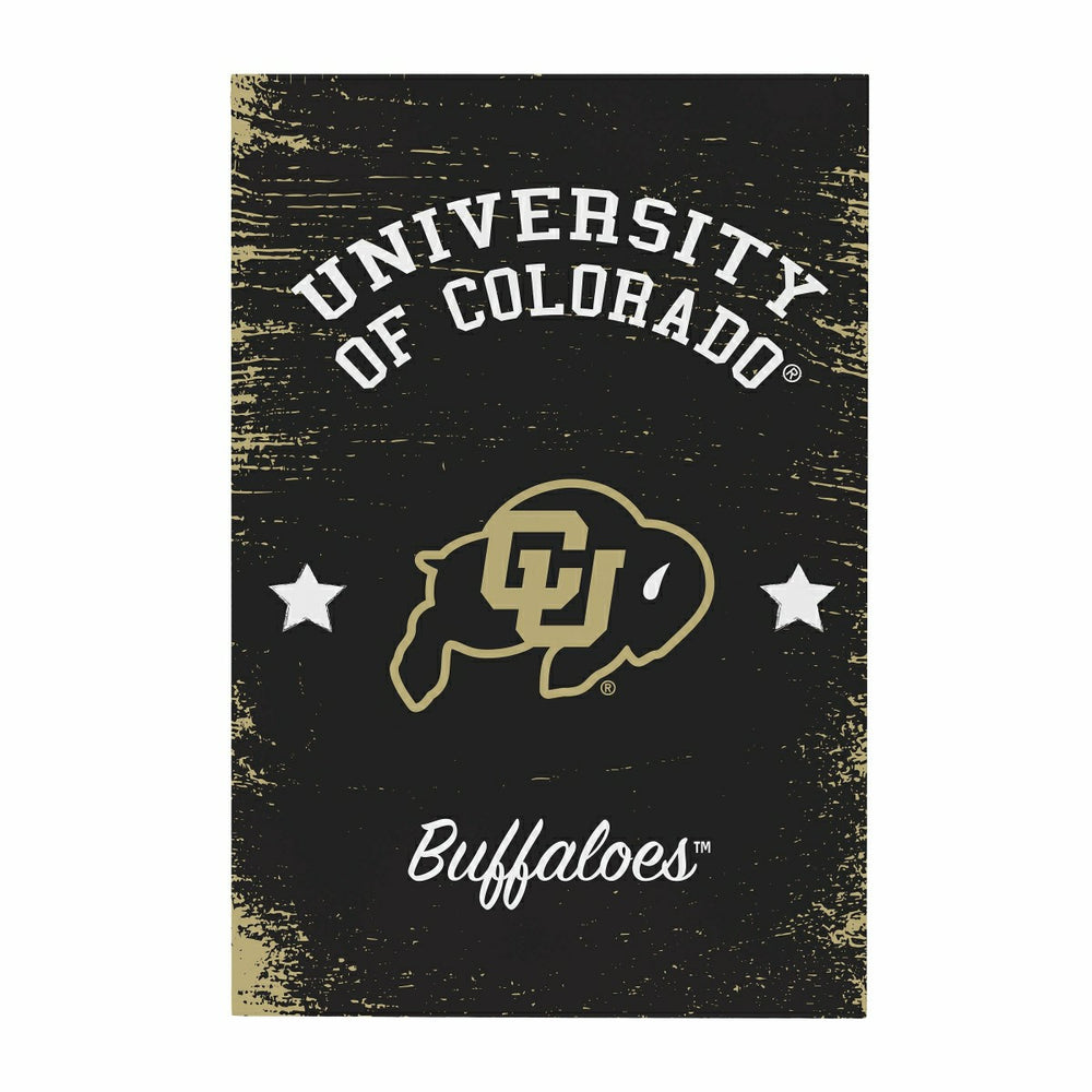 University of Colorado Wood Wall Sign, 16x24, Collegiate, Home