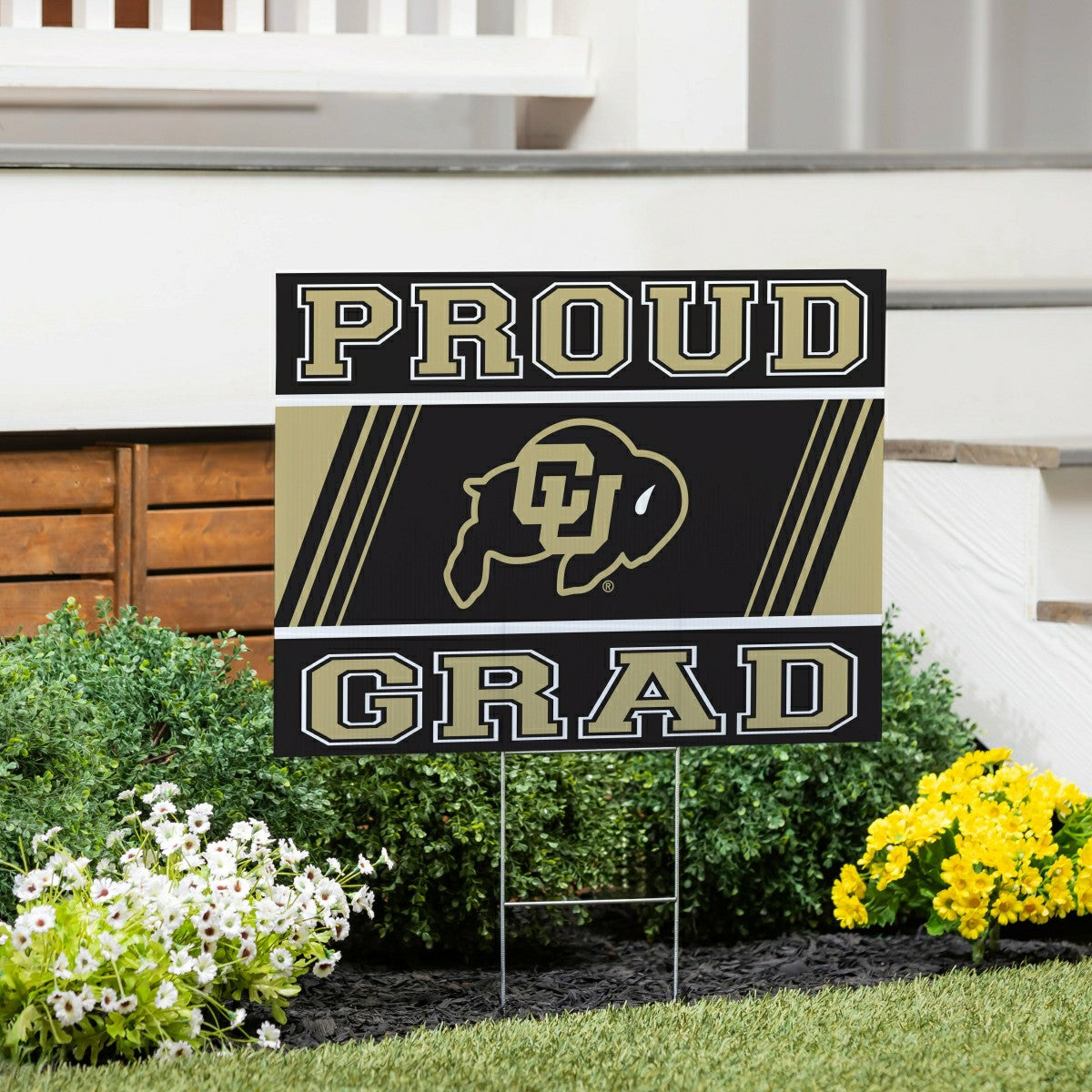 University of Colorado Coroplast Yard Sign Graduate, Collegiate, Home
