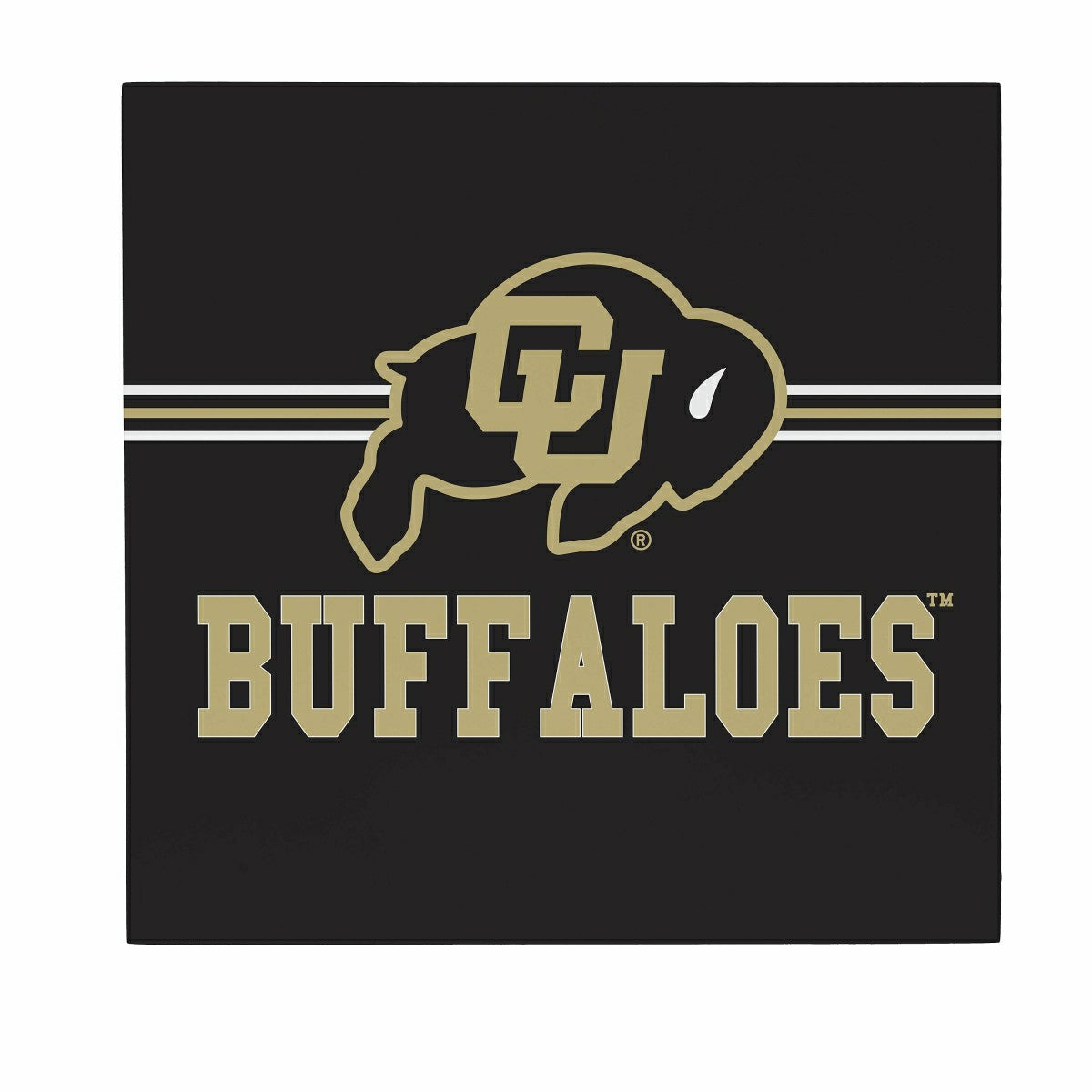 University of Colorado Wood Wall Sign, 12x12, Collegiate, Home