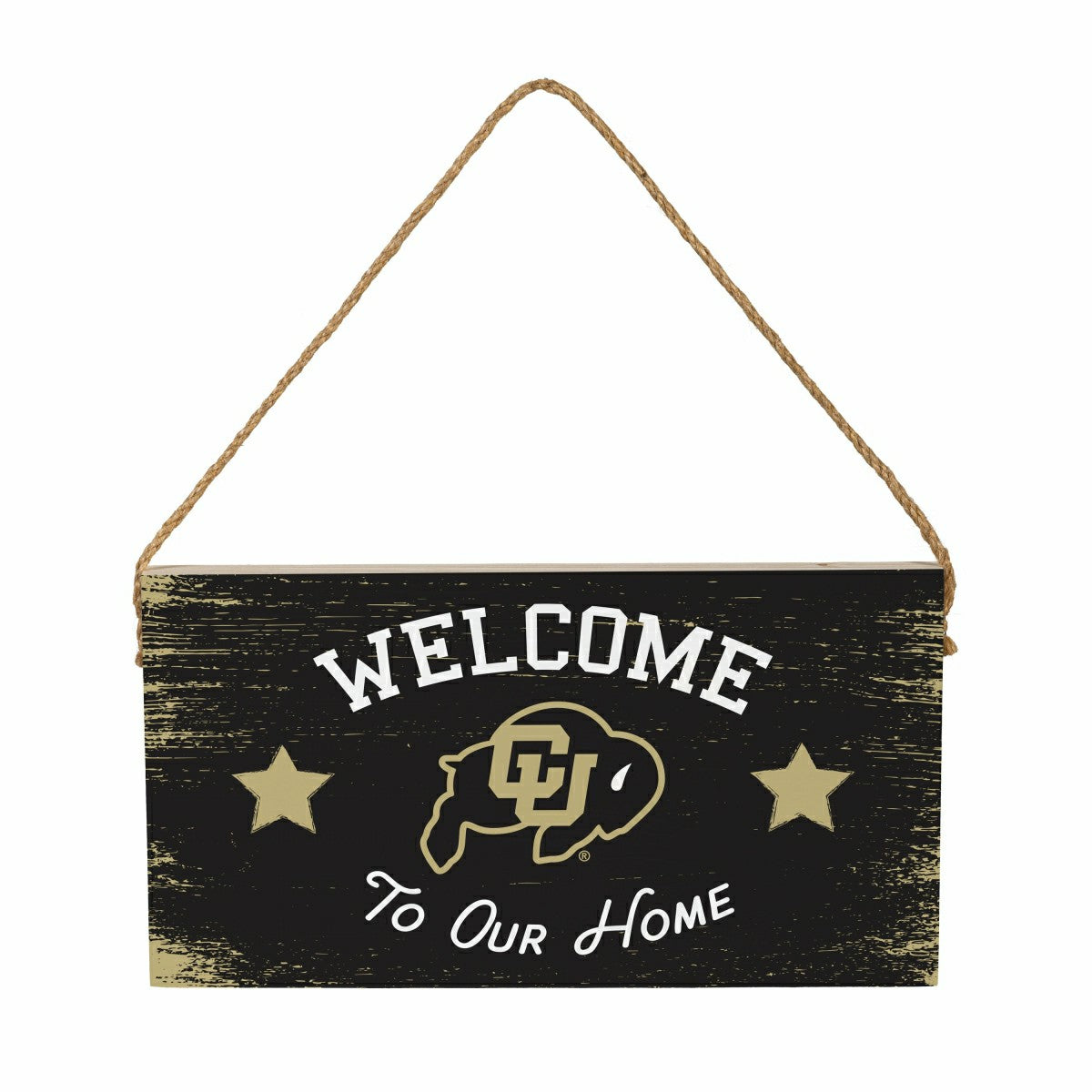 University of Colorado Wood Wall Sign, 6x11, Collegiate, Home