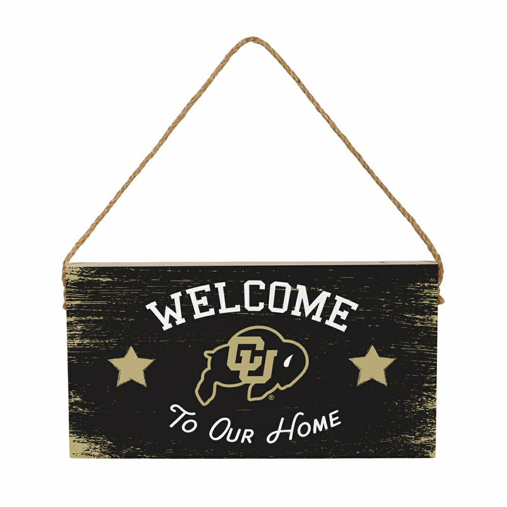 University of Colorado Wood Wall Sign, 6x11, Collegiate, Home